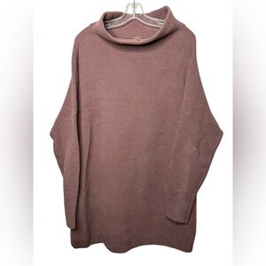 Free People knitted Nutmeg Ottoman Slouchy Tunic sweater Nutmeg Large